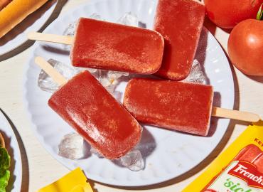 Ketchup popsicles