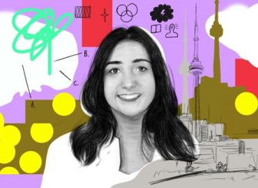 Forbes&amp;#039; abstract illustration of Toronto by Jordan Carter