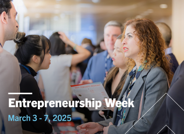 Students attending entrepreneurship week in 2024
